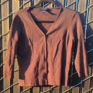 Ann Taylor Rich Brown Cardigan Sweater